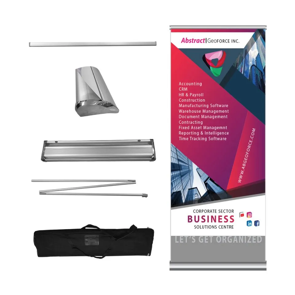 Retractable Banner with Graphics, Stand and Bag